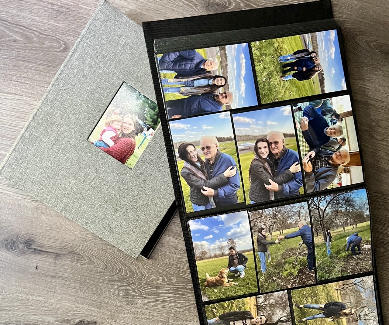 Printing pictures and putting them in a photo album