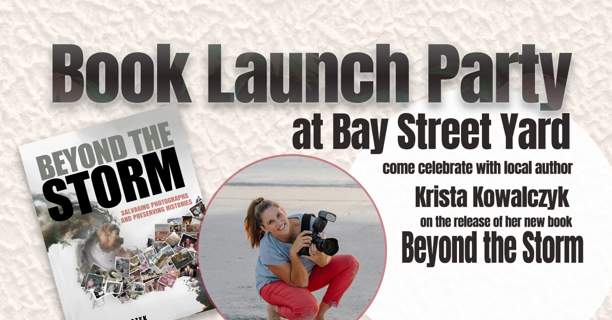 book launch party for Beyond the Storm